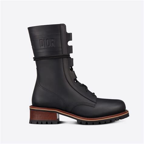 Dior Quest Boot Black Embossed Calfskin